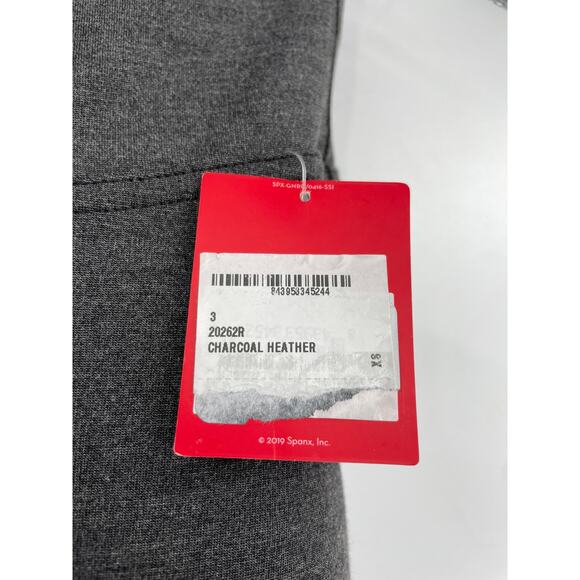 SPANX Leggings Womens XS Ankle Length Ponte Charcoal Heather High Rise NWT - Picture 6 of 8